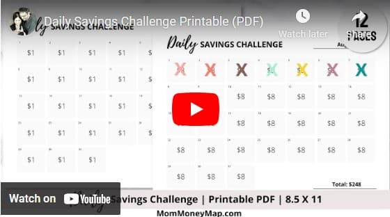 2500 30 DAY CHALLENGE Printable, 2500 Savings Challenge, Savings Goal, Money  Challenge, Saving Money, US Letter, Instant Download 