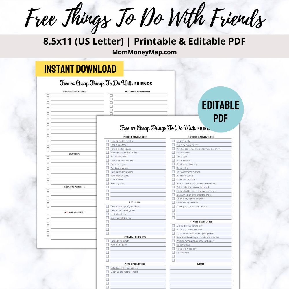 things to do with friends for free