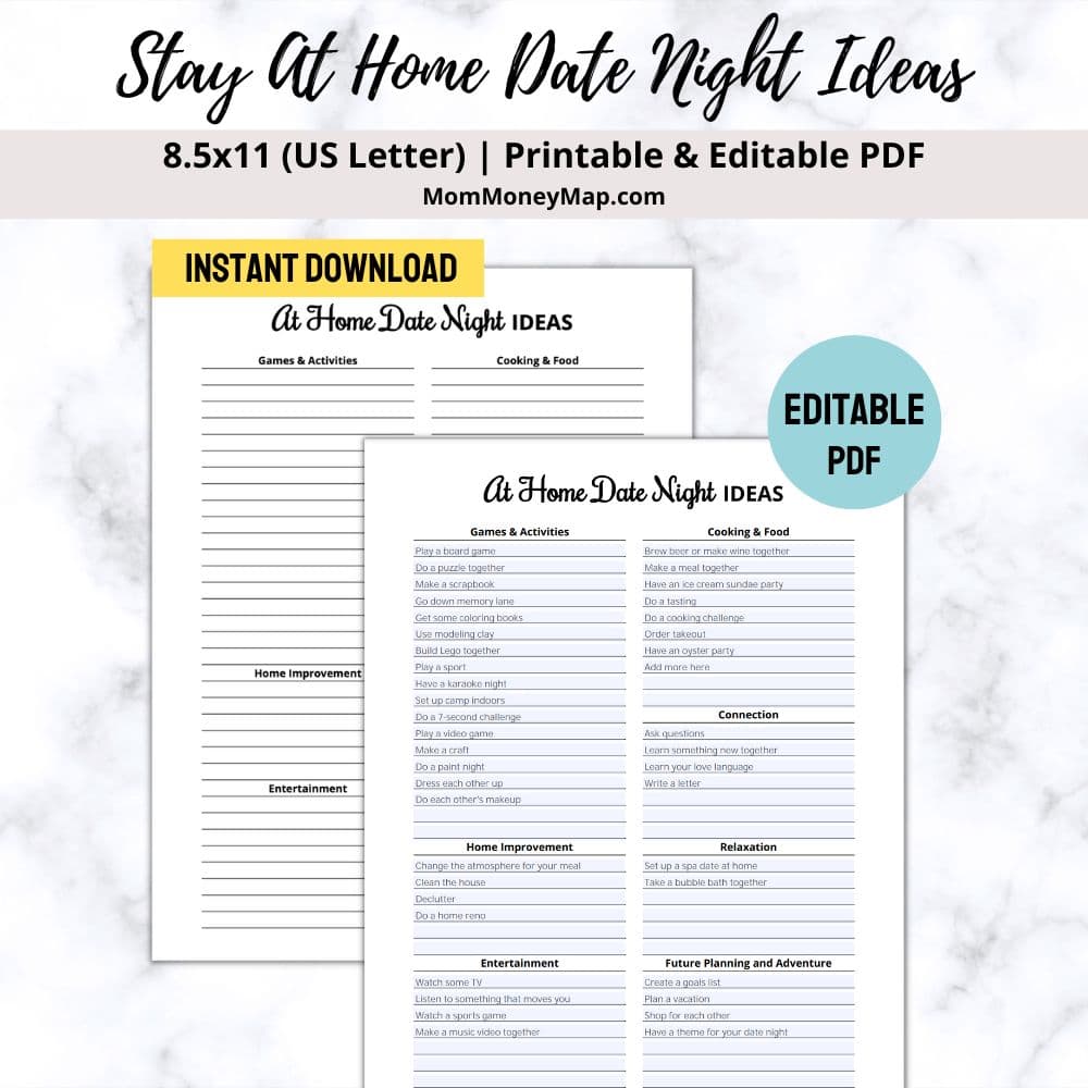 out of the box date night ideas at home