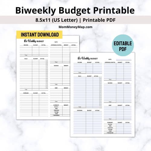 how to use the budget by paycheck workbook