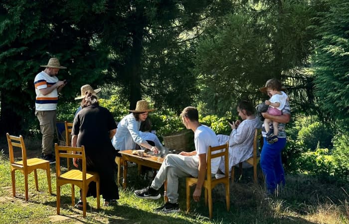 Family backyard games and activities