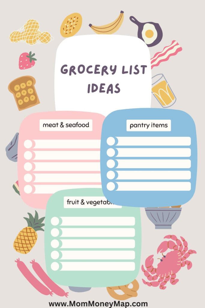 Simple grocery list ideas for beginners