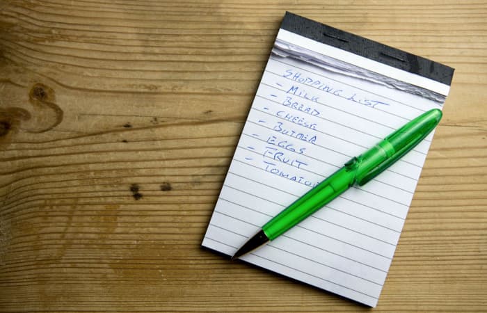 Grocery list ideas