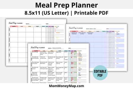meal prep planner